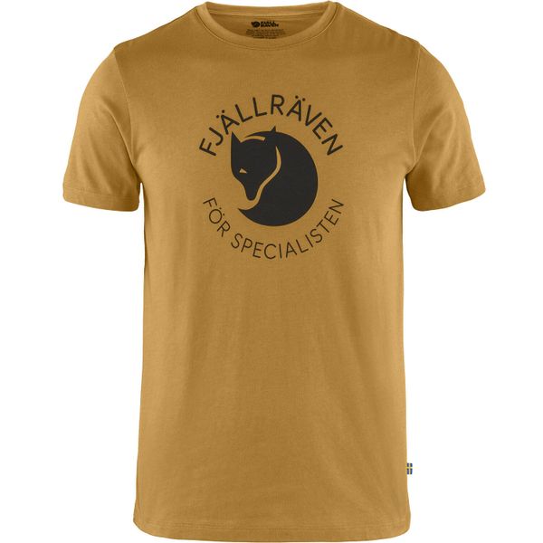 Koszulka turystyczna męska Fjallraven Fox T-shirt. Żółte t-shirty męskie Fjällräven, m, bez wzorów, z bawełny, bez kołnierzyka. Za 258.85 zł.