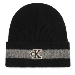 Czapka Calvin Klein. Czarne czapki zimowe damskie CALVIN KLEIN. Za 209.99 zł.
