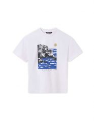 Mayoral T-Shirt 6006 Biały Regular Fit. Białe t-shirty chłopięce Mayoral, bez wzorów, z bawełny, bez ramiączek. Za 49.99 zł.