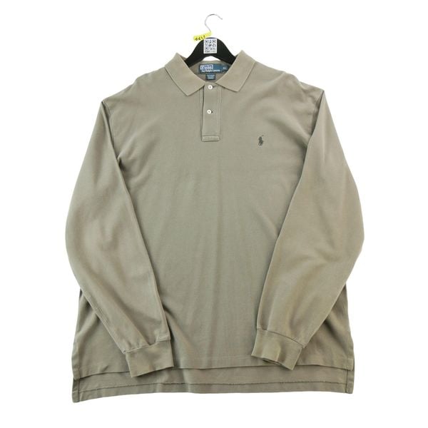 Second life - Polo Ralph Lauren koszulka męska z długim rękawem - Stan dobry. Brązowe koszulki męskie z długim rękawem Ralph Lauren, l. Za 106.46 zł.