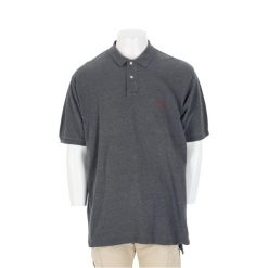 Męska koszulka polo z krótkim rękawem szara. Szare koszulki polo męskie Ralph Lauren, l, bez wzorów, z materiału, bez ramiączek. Za 102.20 zł.