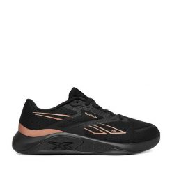 Buty na siłownię Reebok. Czarne buty sportowe na co dzień damskie Reebok, bez wzorów, na fitness i siłownię. Za 329.99 zł.