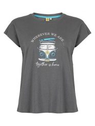 Roadsign Koszulka w kolorze antracytowym rozmiar: L. Czarne bluzki damskie Roadsign, l, bez wzorów, z bawełny, bez kołnierzyka, bez ramiączek. Za 30.99 zł.