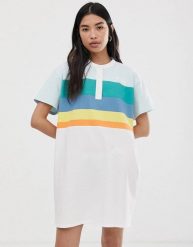 WRANGLER POLO DRESS DAMSKA SUKIENKA WHITE W9N0FZ989 112132436. Białe sukienki damskie Wrangler, s, bez wzorów, bez kołnierzyka, bez ramiączek. Za 149.99 zł.