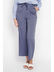 Le Jardin du Lin Spodnie w kolorze niebieskim rozmiar: 38. Niebieskie spodnie materiałowe damskie Le jardin du lin, bez wzorów, z materiału, klasyczne, z standardowym stanem. Za 119.12 zł.