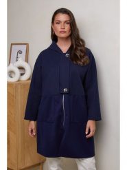 Curvy Lady Płaszcz przejściowy w kolorze granatowym rozmiar: 44/46. Niebieskie płaszcze damskie Curvy Lady, bez wzorów, klasyczne. Za 105.88 zł.