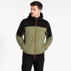 Kurtka turystyczna męska Dare2b Mountaineer softshell. Zielone kurtki męskie Dare 2b, m, bez wzorów, z poliesteru. Za 359.70 zł.