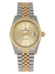 Empress Zegarek automatyczny "Constance" w kolorze srebrno-złotym rozmiar: onesize. Szare, analogowe zegarki damskie Empress, ze stali. Za 826.99 zł.