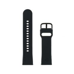 Pasek uniwersalny do smartwatchy Garett silikonowy 20 mm. Czarne paski męskie GARETT, bez wzorów. Za 49.00 zł.