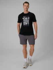 4F Spodenki dresowe męskie - szare XL. Szare szorty męskie 4f, na lato, bez wzorów, z dresówki, sportowe. Za 89.99 zł.