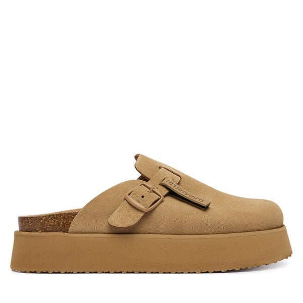 Klapki D.Franklin. Brązowe klapki damskie D.Franklin, bez wzorów, bez obcasa. Za 569.99 zł.