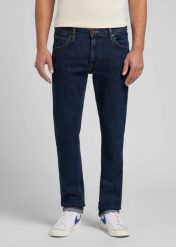 LEE MĘSKIE SPODNIE JEANSOWE LEE DAREN ZIP FLY DEEP DARK STONE 112144406. Spodnie materiałowe męskie Lee, bez wzorów, z jeansu. Za 199.99 zł.