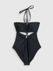 4F Kostium kąpielowy jednoczęściowy damski - czarny M. Czarne stroje jednoczęściowe damskie 4f, m, bez wzorów. Za 149.99 zł.