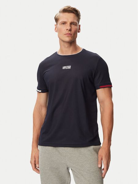 Beverly Hills Polo Club T-Shirt P-SS26M-TS0172 Granatowy Regular Fit. Niebieskie koszulki polo męskie Beverly Hills Polo Club, m, bez wzorów, z syntetyku, bez ramiączek. Za 249.99 zł.