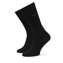 Skarpety długie EA7 Emporio Armani. Czarne skarpetki męskie EA7 Emporio Armani, bez wzorów. Za 69.99 zł.