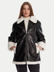 French Connection Kurtka z imitacji skóry 70ZAL Czarny Regular Fit. Czarne kurtki damskie French Connection, s, bez wzorów, ze skóry, bez kaptura. Za 819.99 zł.