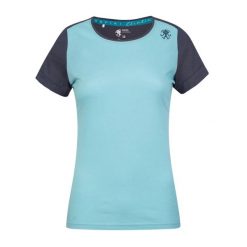 Koszulka damska Rafiki Chulilla. Niebieskie bluzki damskie Rafiki, bez wzorów, bez kołnierzyka. Za 218.30 zł.