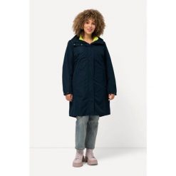 Damskie Kurtka funkcyjna HYPRAR 3 w 1 wodoodporna kieszenie na zamek. Niebieskie kurtki damskie Ulla Popken, plus size, bez wzorów, z materiału, bez kaptura. W wyprzedaży za 679.99 zł.