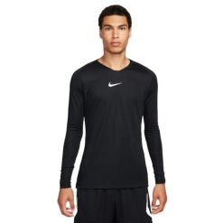 Męska Koszulka Z Długim Rękawem Park DriFIT Base Layer Top. Czarne koszulki męskie z długim rękawem Nike, m. Za 138.99 zł.