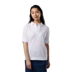 Damska koszulka polo Rossignol Piqué. Białe bluzki damskie Rossignol, bez wzorów, z bawełny, bez kołnierzyka, bez ramiączek. Za 360.00 zł.