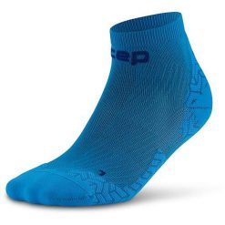 Męskie skarpety kompresyjne sportowe za kostkę low cut Core Run Ultralight CEP. Czerwone skarpetki męskie CEP, bez wzorów, z elastanu. Za 64.00 zł.