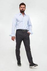 Spodnie męskie wełniane LANVIN. Spodnie materiałowe męskie Lanvin, bez wzorów, z wełny. Za 4,059.00 zł.
