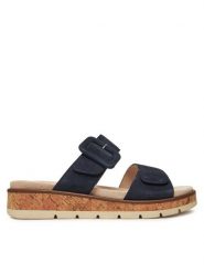 Caprice Klapki 9-27206-44 Granatowy. Niebieskie klapki damskie Caprice, bez wzorów, bez obcasa. Za 339.99 zł.