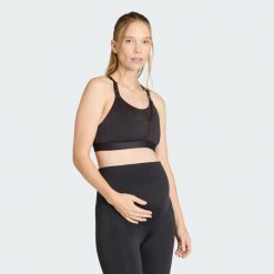 Biustonosz Optime Workout Medium Support Maternity. Czarne biustonosze Adidas, bez wzorów, z elastanu. Za 259.00 zł.