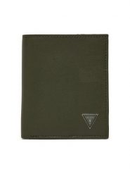 Guess Portfel Mito SMMTCF LEA22 Khaki. Brązowe portfele męskie Guess, z aplikacjami, ze skóry. Za 159.99 zł.