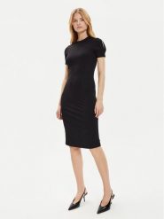 Calvin Klein Sukienka codzienna K20K207233 Czarny Slim Fit. Czarne sukienki damskie CALVIN KLEIN, na co dzień, l, bez wzorów, bez kołnierzyka, bez ramiączek, proste. Za 339.99 zł.