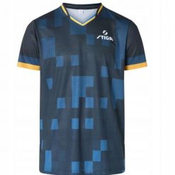 Koszulka sportowa Stiga Asia Pro T-Shirt. Czarne t-shirty męskie STIGA, l, z materiału, bez ramiączek, tenisowe. Za 259.99 zł.