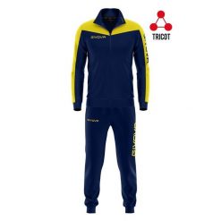 Zestaw Sportowy Unisex Givova Roma 4XL - Niebieski i Żółty Oddychający. Niebieskie spodnie dresowe damskie Givova, xl, bez wzorów, z dresówki. Za 226.99 zł.