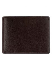 MORI Skórzany portfel w kolorze brązowym - 11 x 8 x 2 cm rozmiar: onesize. Brązowe portfele męskie MORI, bez wzorów, z materiału. Za 100.99 zł.