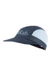 Czapka z daszkiem trekkingowa Momentum 5 Panel. Niebieskie czapki z daszkiem damskie RAB, bez wzorów. Za 179.99 zł.