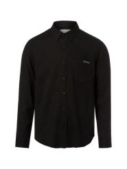Calvin Klein Jeans koszula lniana Mężczyźni Regular Fit len czarny, M. Czarne koszule męskie Calvin Klein Jeans, m, bez wzorów, z jeansu, bez kołnierzyka, bez ramiączek. Za 229.95 zł.