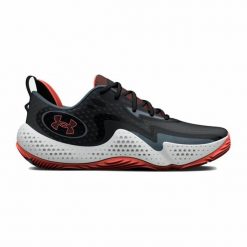 Obuwie Koszykarskie dla Dorosłych Under Armour Spawn 5 Czarny. Czarne buty sportowe na co dzień damskie Under Armour, bez wzorów, z materiału, do koszykówki. Za 427.00 zł.