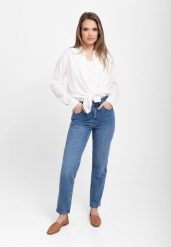 Niebieskie jeansy, Regular Fit, D-EPPY. Niebieskie jeansy damskie Volcano. Za 159.99 zł.