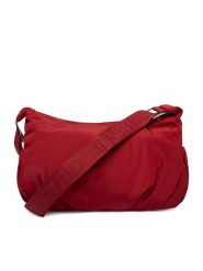 Guess Jeans Torebka CWBEO-GUESS-XC-003-09 Czerwony. Czerwone listonoszki damskie Guess Jeans, z aplikacjami, z jeansu, bez dodatków. Za 199.99 zł.