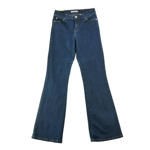 Second life - Levi Strauss spodnie damskie 545 - Jak nowy. Niebieskie spodnie materiałowe damskie Levi's, bez wzorów, z jeansu, casualowe. Za 127.76 zł.