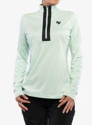 Bluza damska z zamkiem 1/2 Ziener Japra. Zielone bluzy sportowe damskie Ziener, na jesień, xl, bez wzorów, z elastanu, bez ramiączek, długie, bez kaptura. Za 179.99 zł.