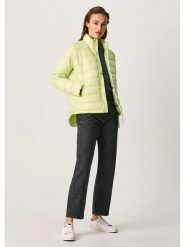 Pepe Jeans Kurtka pikowana "Fany" w kolorze limonkowym rozmiar: L. Zielone kurtki damskie Pepe Jeans, l, bez wzorów, z jeansu, bez kaptura. Za 193.24 zł.