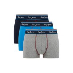 Bokserki męskie Pepe Jeans Short Trunk 3-pack. Bokserki męskie Pepe Jeans, bez wzorów, z bawełny. Za 89.00 zł.