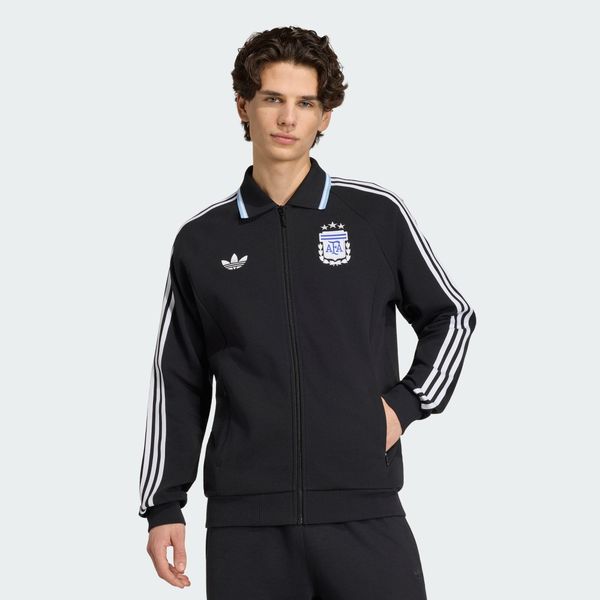 Kurtka dresowa Zewnętrzna Argentyna OG Coupe du Monde 2026. Czarne bluzy bez kaptura męskie Adidas, xs, bez wzorów, z dresówki, eleganckie, bez kaptura. Za 529.00 zł.