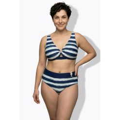 Damskie Bikini paski miękkie miseczki regulowane ramiączka. Niebieskie bikini damskie Ulla Popken, bez wzorów, plus size. W wyprzedaży za 191.99 zł.