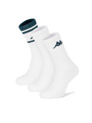 Kappa Skarpety długie KR_SUPERT_SS25 (3-PACK) Biały. Białe skarpetki damskie Kappa, bez wzorów, z bawełny. Za 39.99 zł.