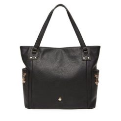 Torebka Beverly Hills Polo Club. Czarne torebki klasyczne damskie Beverly Hills Polo Club, bez wzorów, bez dodatków. Za 249.99 zł.