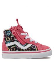 Vans Tenisówki Sk8-Hi Reissue Side Zip VN0007Q3BIY1 Różowy. Czerwone buty sportowe dziewczęce Vans, bez wzorów, z materiału, bez zapięcia. Za 219.99 zł.