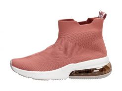 Różowe sportowe buty damskie Xti 49958 Nude. Czerwone buty sportowe na co dzień damskie XTI, bez wzorów, z tkaniny. Za 139.00 zł.