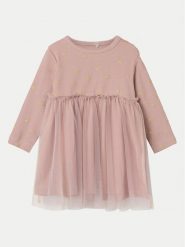 NAME IT Sukienka codzienna 13221368 Różowy Regular Fit. Czerwone sukienki dziewczęce Name it, bez wzorów, z syntetyku, bez ramiączek. Za 99.99 zł.
