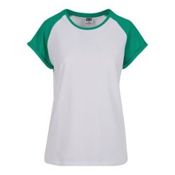 Koszulka damska Urban Classics Contrast Raglan. Białe bluzki damskie Urban Classics, bez wzorów, bez kołnierzyka. Za 102.00 zł.